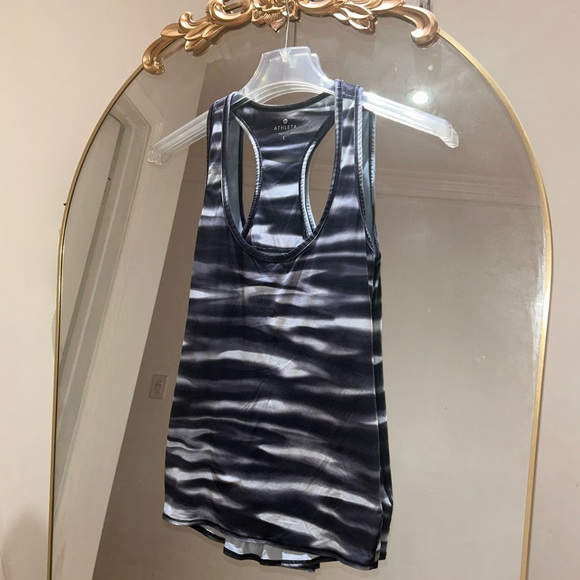 Athleta Tops - Athleta Black & White Racerback Tank Top